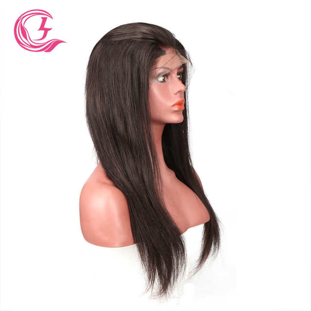 Cljhair Bone Straight 13X6 Hd Lace Frontal Wigs Natural 130 Density Unprocessed Virgin Hair