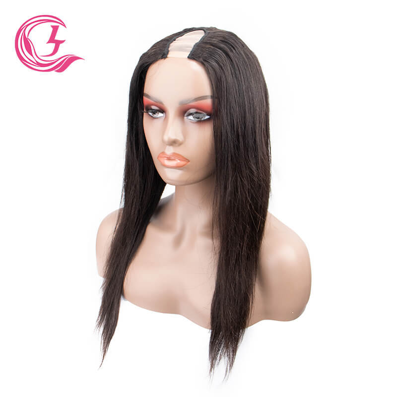 Cljhair Unprocessed Bone Straight U-Part Wigs 30Inch 100% Human Hair For Black Women