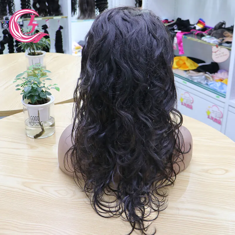 Cljhair Unprocessed Body Wave Headband Wigs Long Wavy 250% Density Cuticle Aligned Virgin Hair