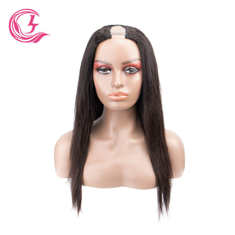 Cljhair Unprocessed Bone Straight U-Part Wigs 30Inch 100% Human Hair For Black Women