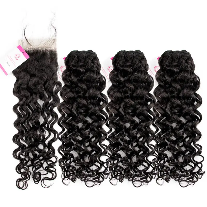 Cljhair Virgin Hair Of Italian Curly Bundle Natural Black Color 100G With Double Weft For Medium High Market