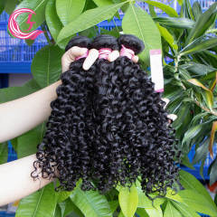 Cljhair Unprocessed Peruvian Jerry Curly Bundles 100G Hair Lot Natural Extensions Human Hair