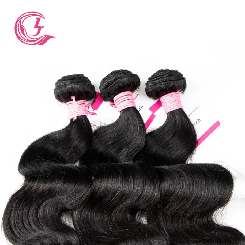 Cljhair Virgin Hair Of Body Wave Bundle Natural Color 100G With Double Weft For Medium High Market