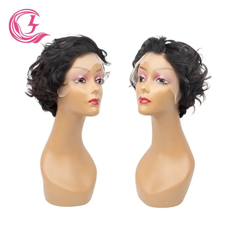 Cljhair Vendor 4X4 Bone Straight Transparent Lace Closure 100% Human Hair Wigs For Black Women