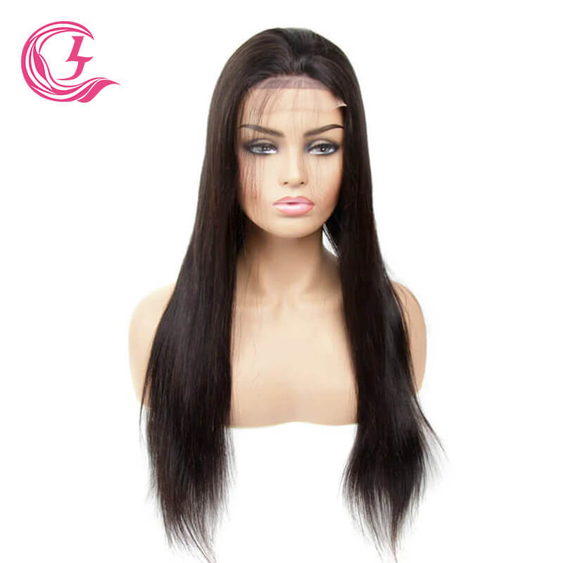 Cljhair Vendor 4X4 Bone Straight Transparent Lace Closure 100% Human Hair Wigs For Black Women
