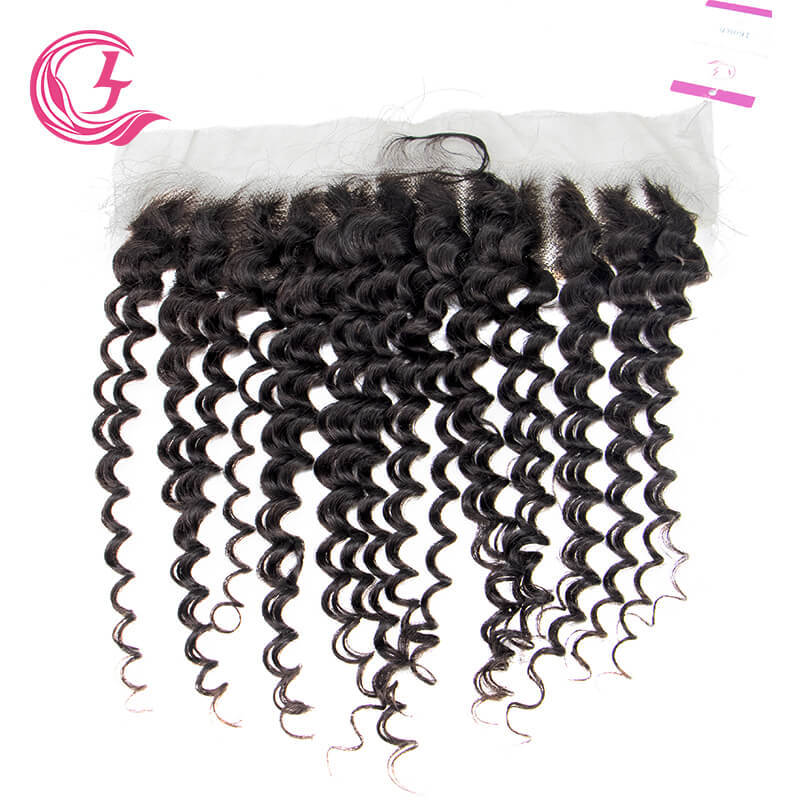 Clj Unprocessed Body Wave 13X4 Hd Lace Closure Natural Black Cuticle Aligned Virgin Hair For Medium High Market