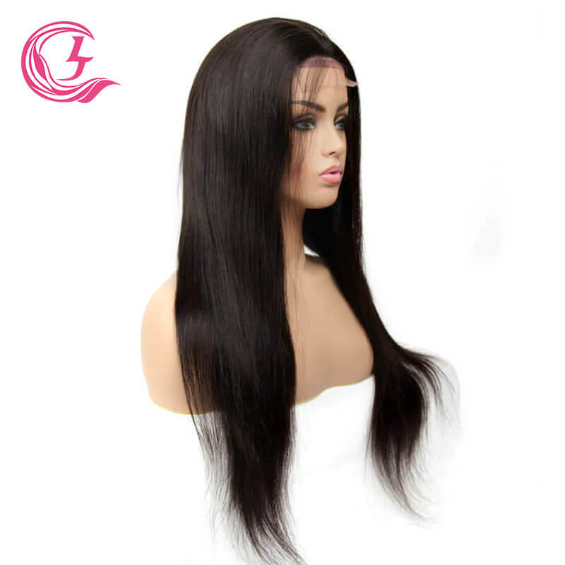 Cljhair Vendor 4X4 Bone Straight Transparent Lace Closure 100% Human Hair Wigs For Black Women