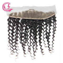 Clj Unprocessed Body Wave 13X4 Hd Lace Closure Natural Black Cuticle Aligned Virgin Hair For Medium High Market