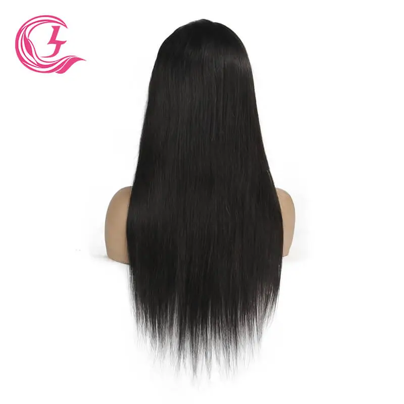 Cljhair Unprocessed 5X5 Bone Straight Transparent Lace Closure Cuticle Aligned Virgin Hair Wigs For Natural Hair