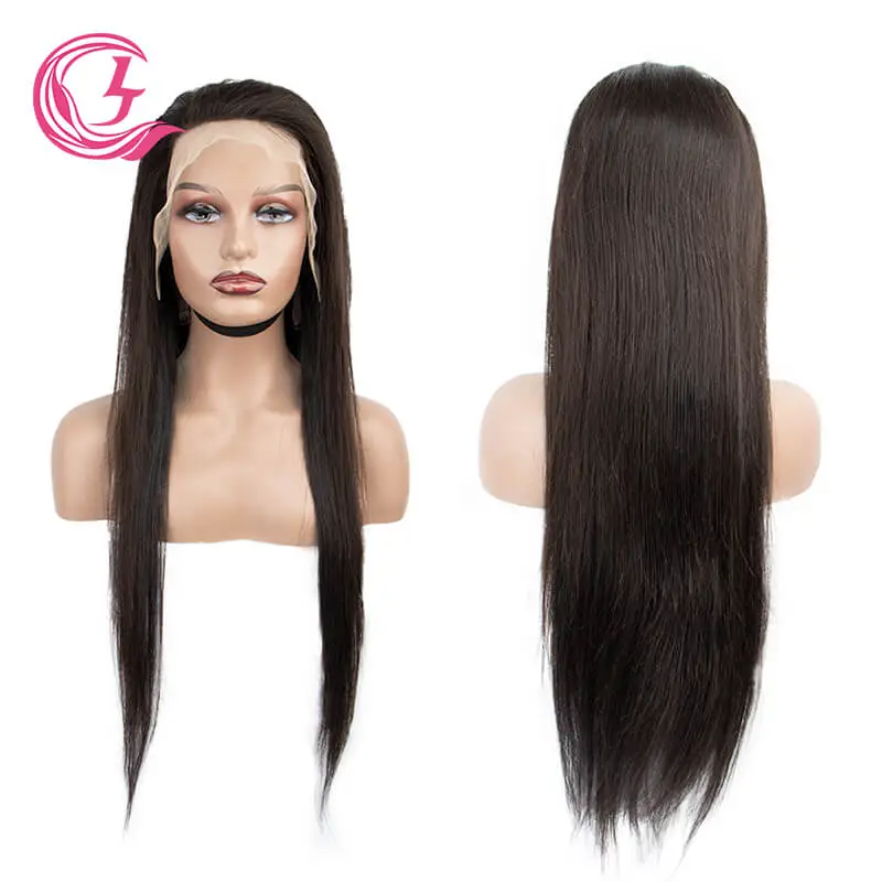 Clj Vendor 13X4 Bone Straight Transparent Lace Front Wigs 100% Human Hair For Black Women