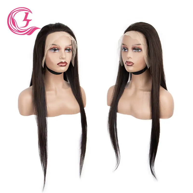 Clj Vendor 13X4 Bone Straight Transparent Lace Front Wigs 100% Human Hair For Black Women