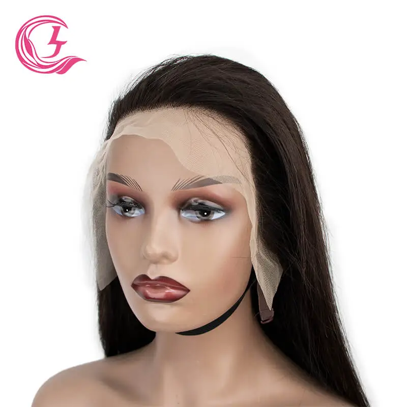 Clj Vendor 13X4 Bone Straight Transparent Lace Front Wigs 100% Human Hair For Black Women