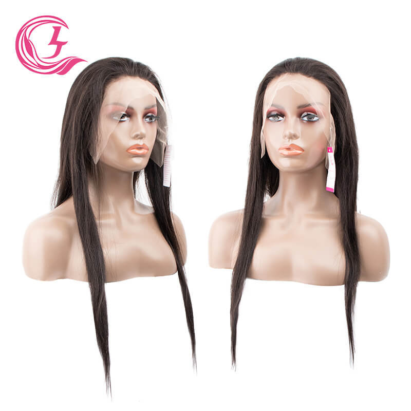 Clj Unprocessed 13X6 Bone Straight Transparent Lace Front Wigs 100% Human Hair For Black Women