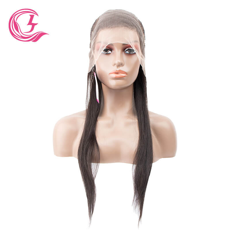 Clj Unprocessed 13X6 Bone Straight Transparent Lace Front Wigs 100% Human Hair For Black Women