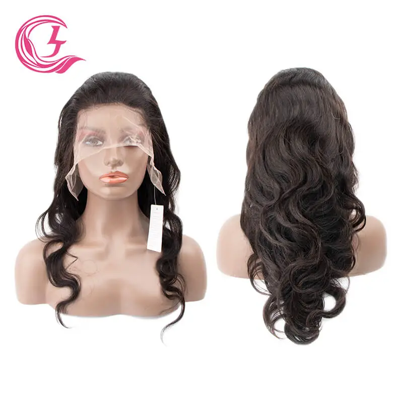 Cljhair Free Sample 13X4 Body Wave Transparent Lace Front 100% Human Hair Wigs For Black Woman Brazilian