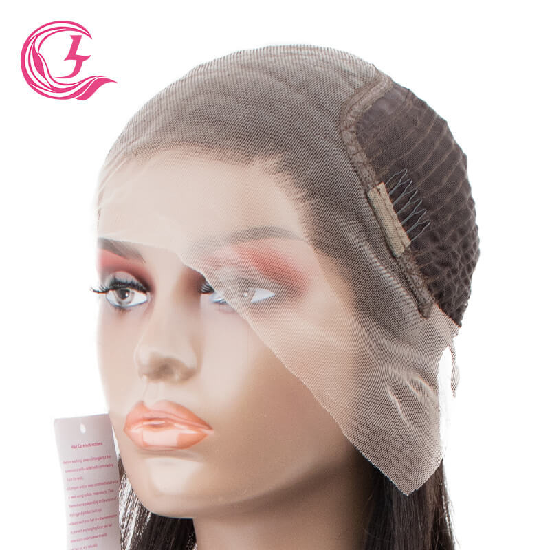 Cljhair Unprocessed 13X6 Deep Wave Transparent Lace Front Cuticle Aligned Virgin Hair Wigs For Natural Hair