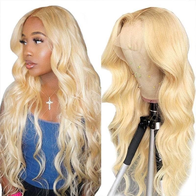 CLJHair 13x4 Lace Frontal Wig 613 Blonde Body Wave Colored Human Hair For Women