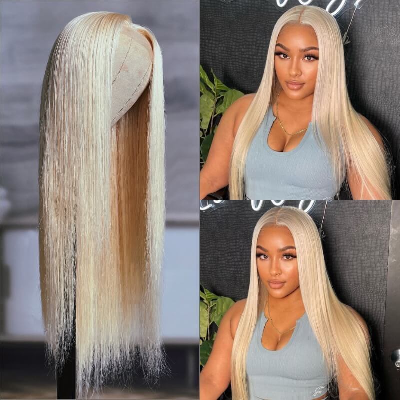 CLJHair 613 Blonde Hair Wig Straight Virgin Human Hair for Women