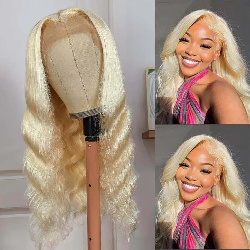 CLJHair #613 Blonde Lace Frontal Wigs Body Wave Human Hair With Baby Hair