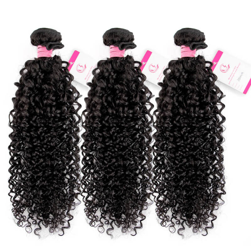 CLJHair best brazilian jerry curly human hair 3 bundles deals