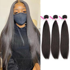 CLJHair best straight brazilian hair 3 bundles For Black Women