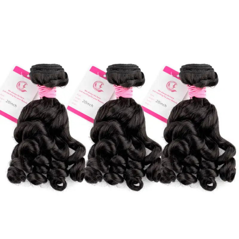 CLJHair best virgin hair 3 bundles loose curly deals for sale