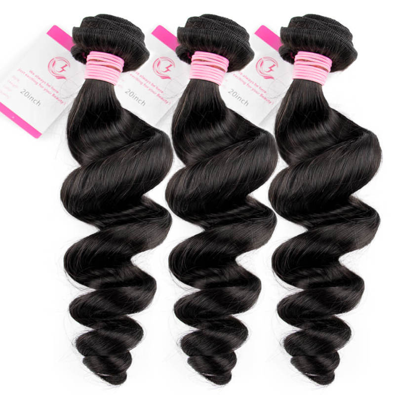 CLJHair brazilian loose wave human hair 3 bundles deals black friday