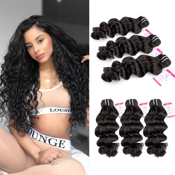 CLJHair indian wave 3 bundles of hair store for sale