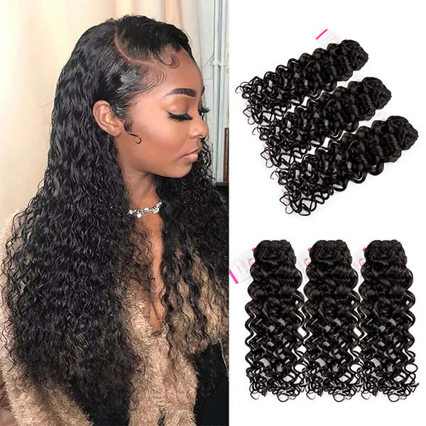 CLJHair brazilian italian curly 3 pack hair bundles for sale