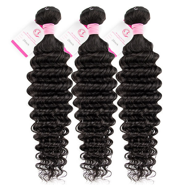 CLJHair beauty supply deep curly human hair crochet bundles deals