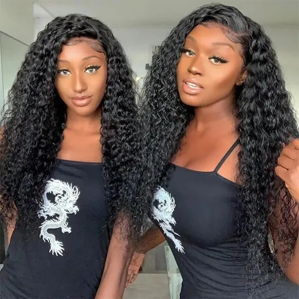 CLJHair brazilian natural virgin hair 4 bundles deep wave with closure