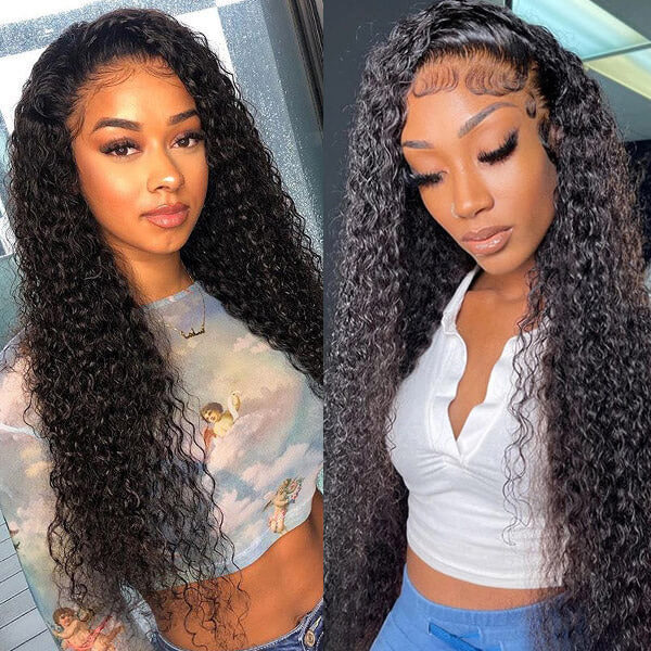 CLJHair afro jerry curly human hair 4 bundle with closure