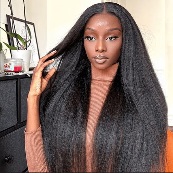CLJHair 4x4 kinky straight transparent lace closure styles for women