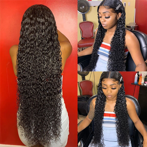 CLJHair indian hair jerry curly 13x4 transparent lace frontal