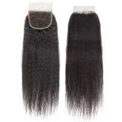 CLJHair 4x4 hd lace closure kinky straight virgin indian hair