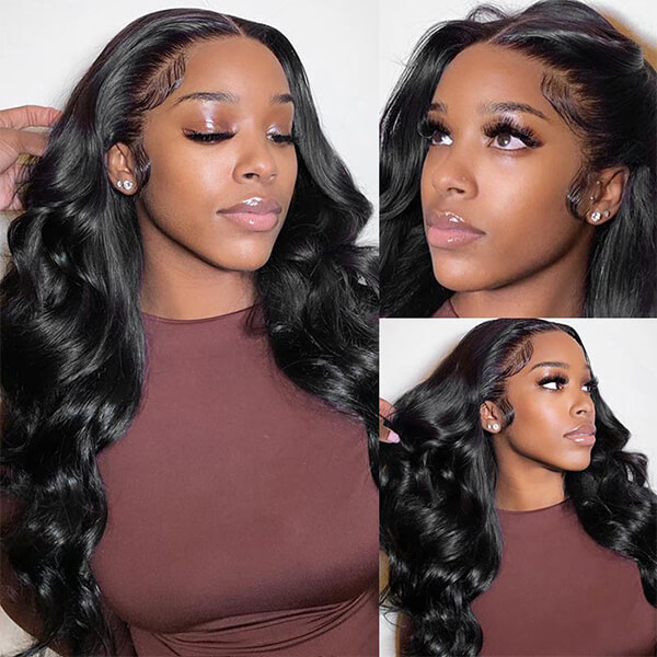 CLJHair 5x5 transparent lace closure sew in body wave for black women