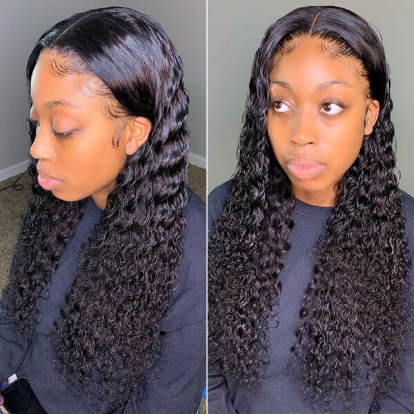 CLJHair peruvian transparent deep wave lace frontal dream virgin hair