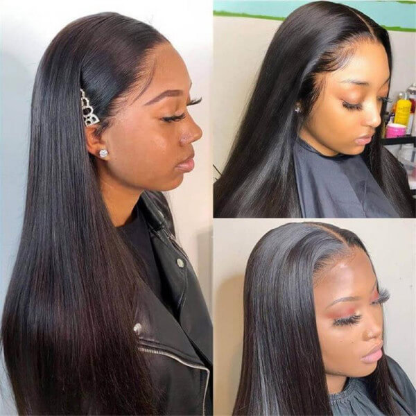 CLJHair indian transparent lace closure 4x4 sew in straight hair