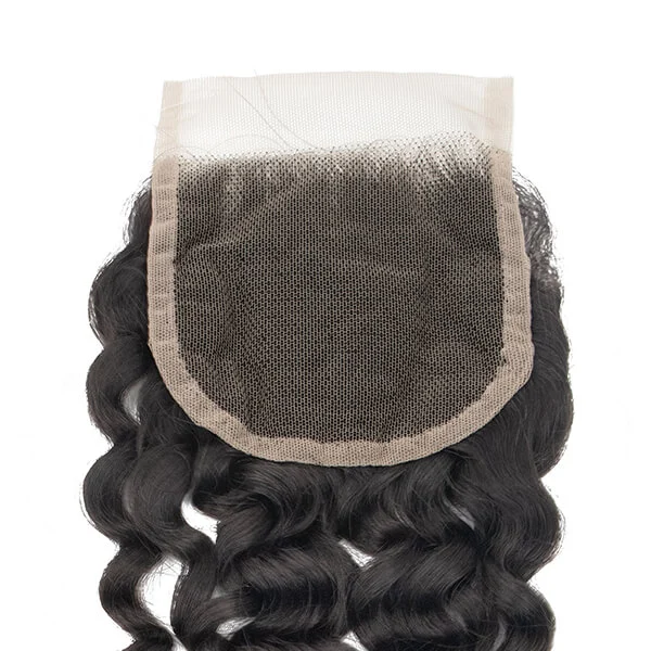 CLJHair brazilian jerry curly 4x4 hd lace closure for black women