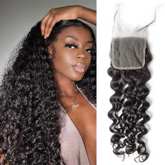 CLJHair best water wave transparent lace closures 5x5 hair store