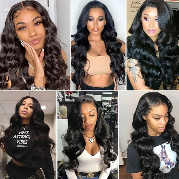 CLJHair 13x4 transparent virgin hair lace frontal body wave hairstyles