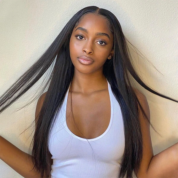 CLJHair brazilian natural straight 5x5 transparent lace closure