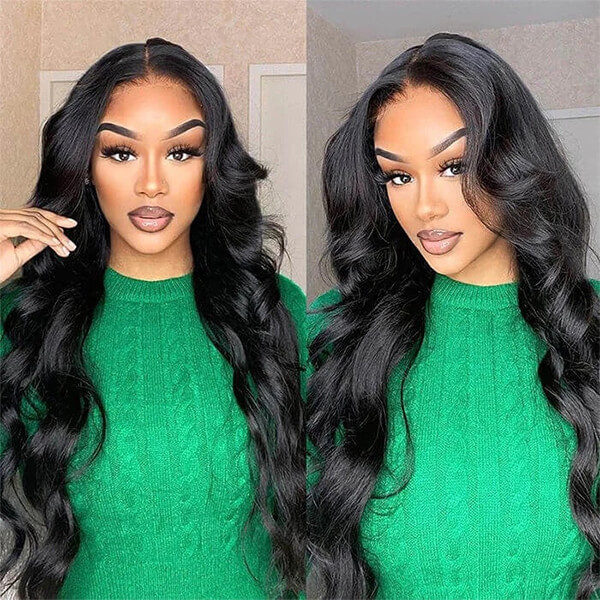 CLJHair 5x5 transparent lace closure sew in body wave for black women