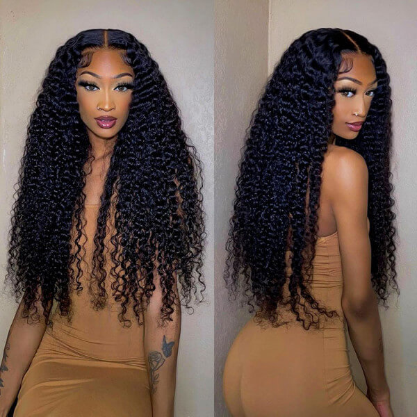 CLJHair best malaysian jerry curly 13x4 hd lace frontal with baby hair