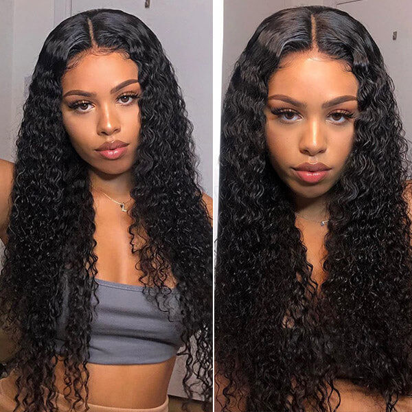 CLJHair brazilian virgin hair water wave with lace frontal hd