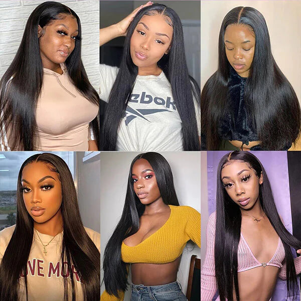 CLJHair indian transparent lace closure 4x4 sew in straight hair