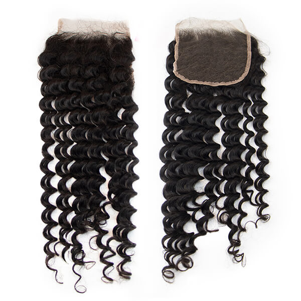 CLJHair cheap brazilian hd lace closure deep wave With Baby Hair