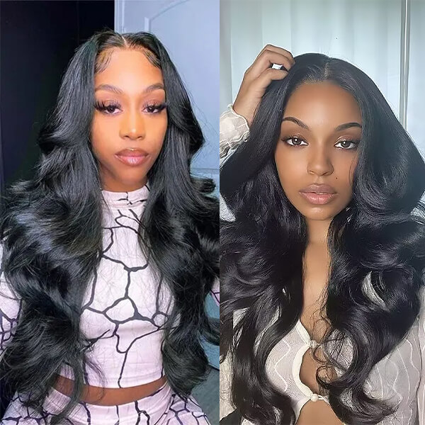 CLJHair brazilian free part body wave lace frontal human hair