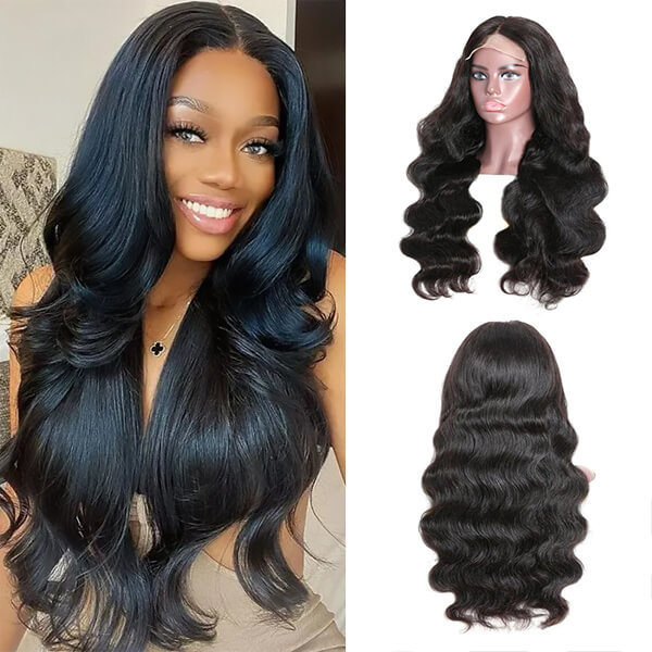 CLJHair 18 inch 4x4 wig closure transparent lace with bangs