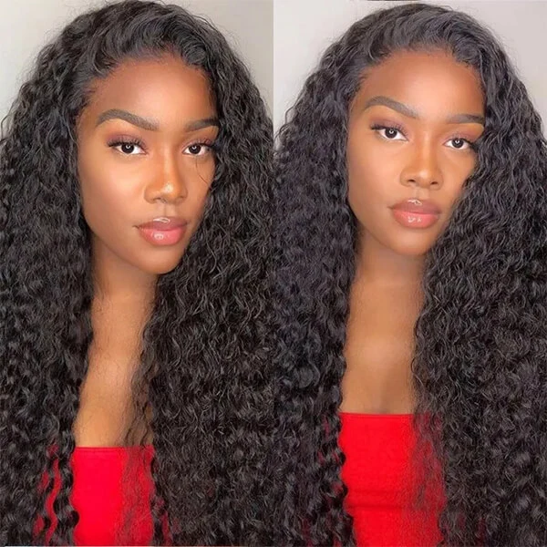 CLJHair water wave pictures of human hair 4x4 wigs with hd closure